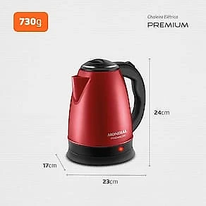 Chaleira Elétrica Mondial CE-06-R 2 Litros 1200W - Vermelha 110V