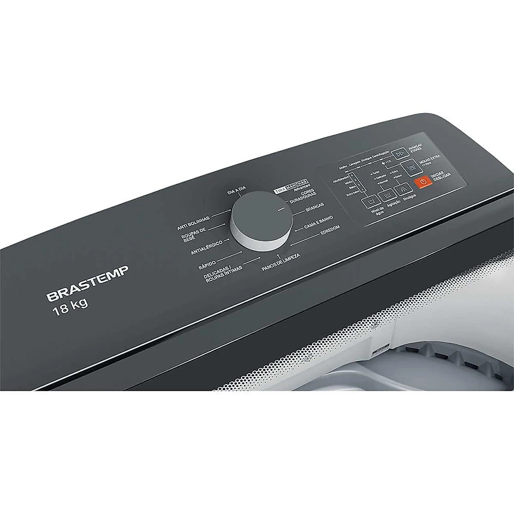 Máquina de Lavar Brastemp 18Kg com Ciclo Tira Manchas Advanced e Ciclo Antibolinha BWF18AB Branco - 110V