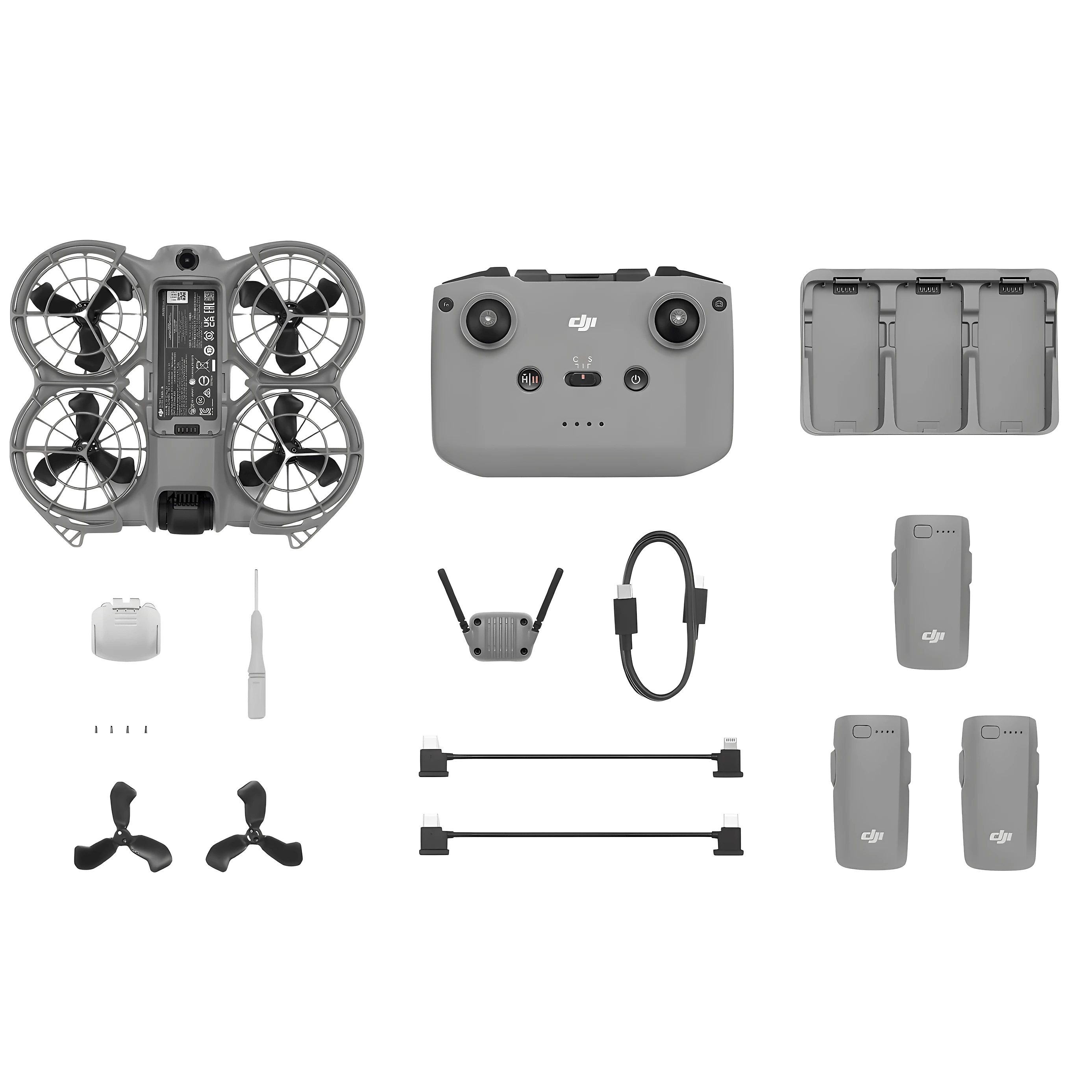 Drone DJI Neo 2 Fly More Combo 4K com Controle RC-N3