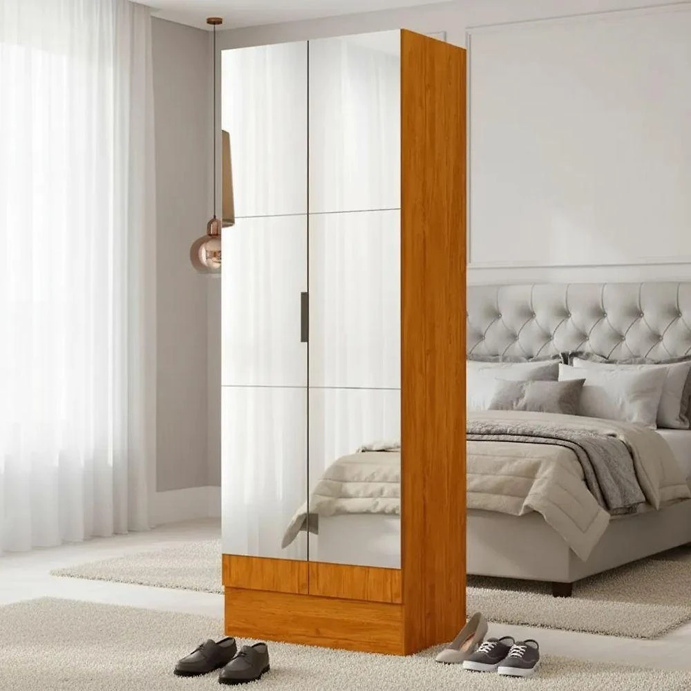 Sapateira Multiuso Marica Premium 2 Portas Com Espelho Carioca Moveis Cinamomo