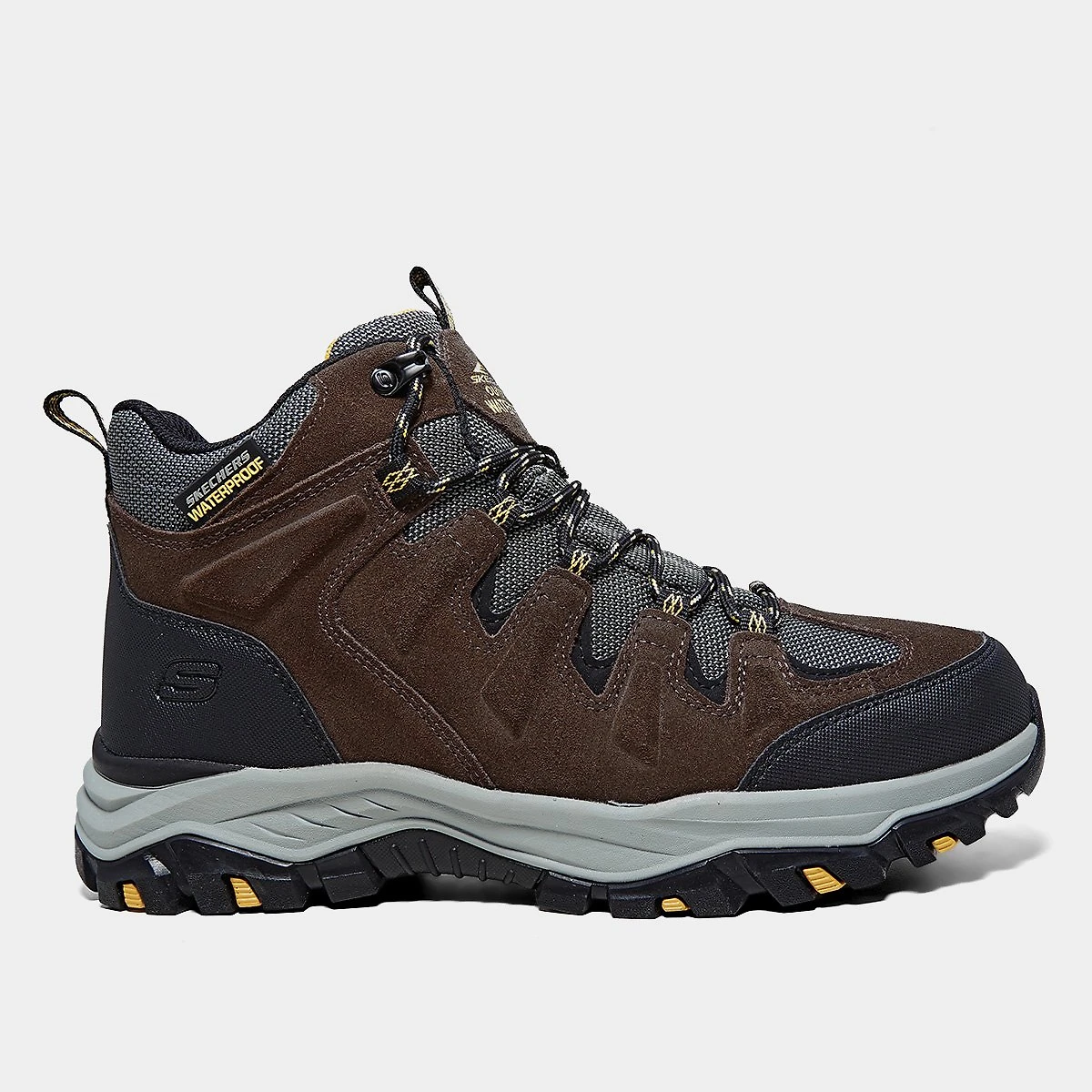 Miniatura Bota Couro Skechers Rickter Branson Masculina Terracota - 38