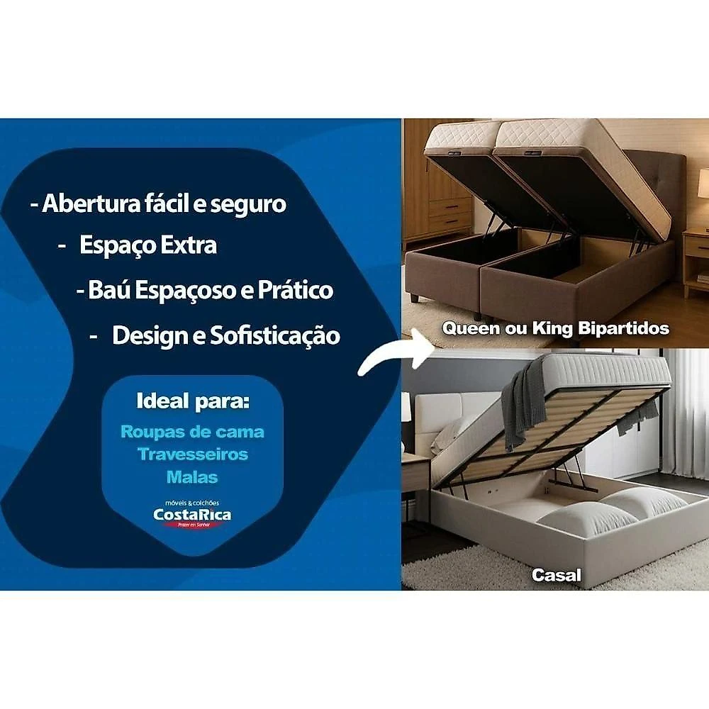 Kit Cama Box Baú Solteiro Corano Black Molas Ensacadas Euro Pillow Preto Kappesberg