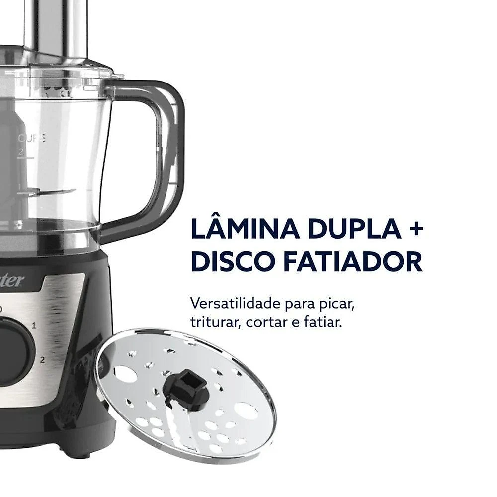 Multiprocessador Oster Multiprocessador de Alimentos 300W Preto 110V