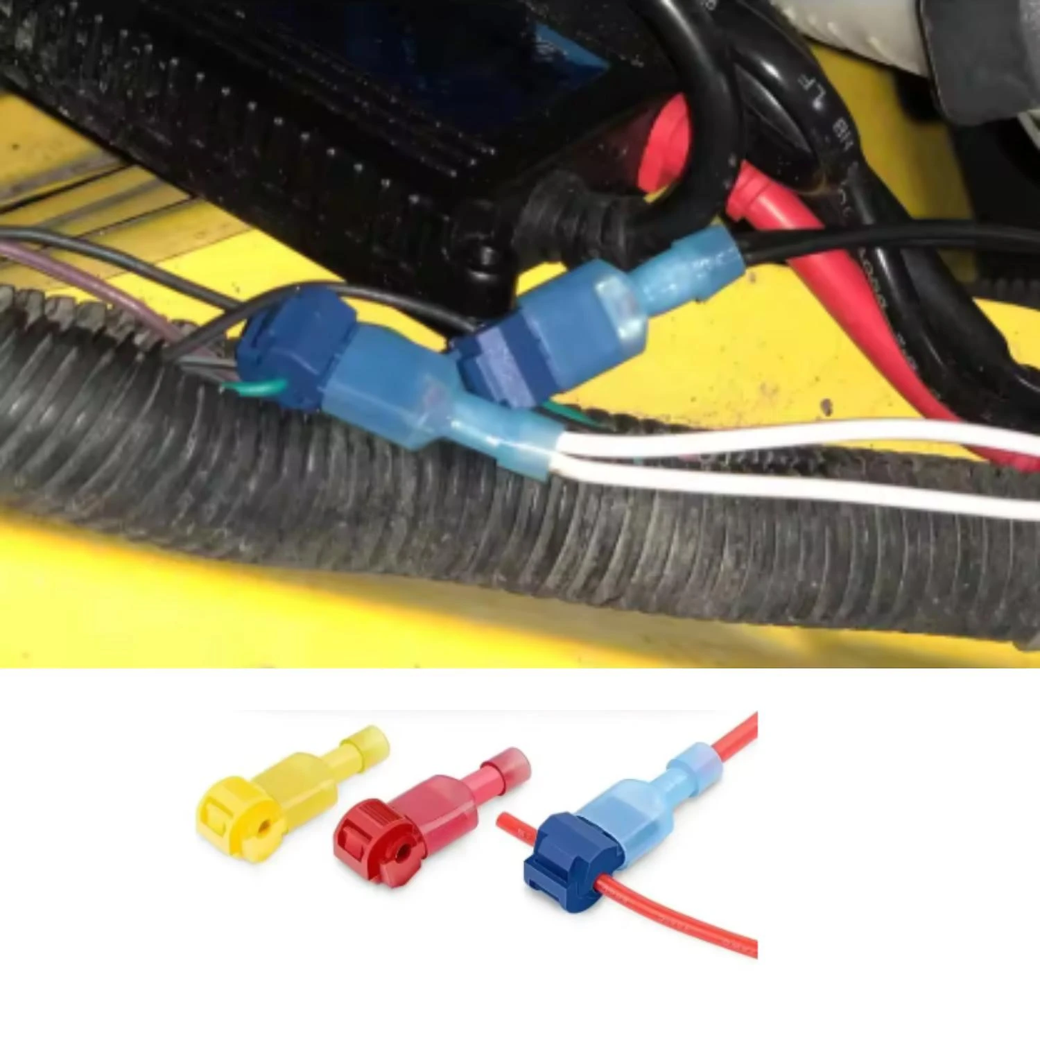 Miniatura Kit 120 Conector Terminal Crimpagem Fios T-Tap Prova Dagua