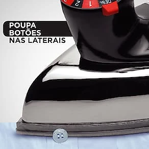 Ferro de Passar a Seco Black Decker VFA1110TM2 com Base de Alumínio 110V