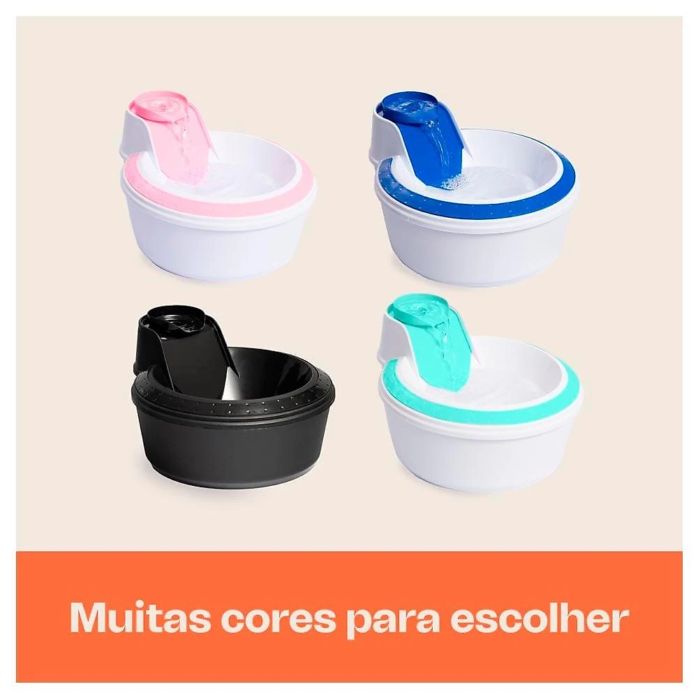 Fonte Bebedouro Meau Clássica Preta - Bivolt