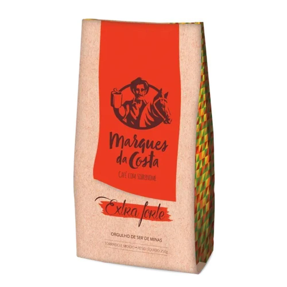 Café Extra Forte Torrado E Moído Fundo Chato 250gr