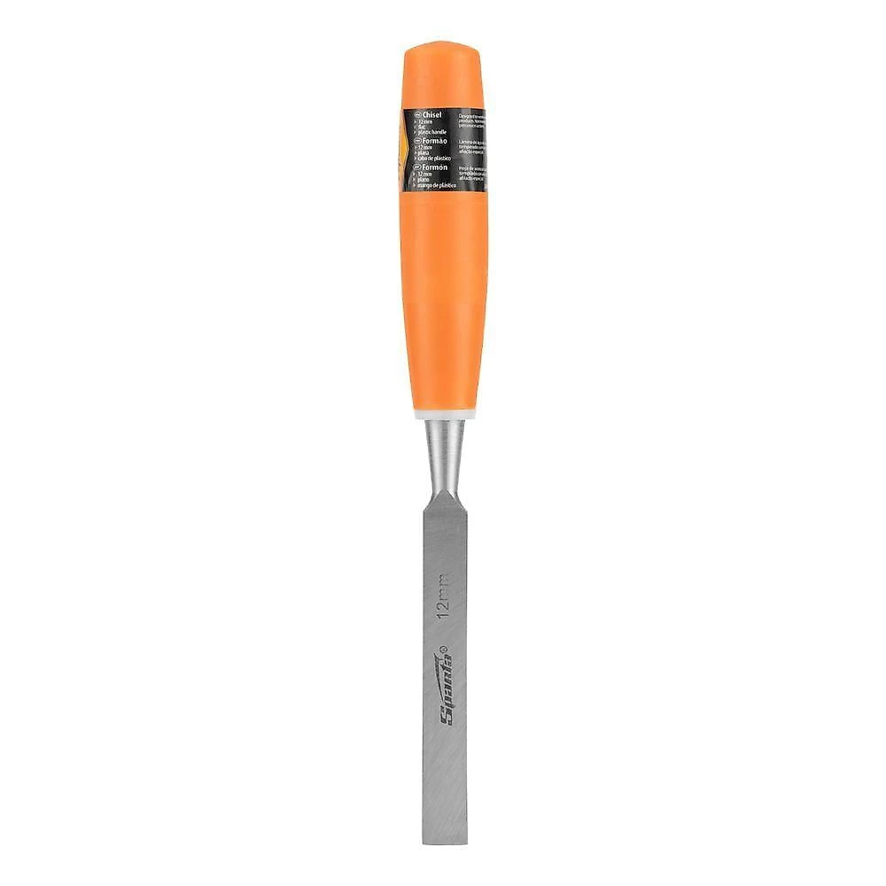 Formão Chanfrado 1/2'' 12mm Cabo Plástico Sparta Aço Carbono