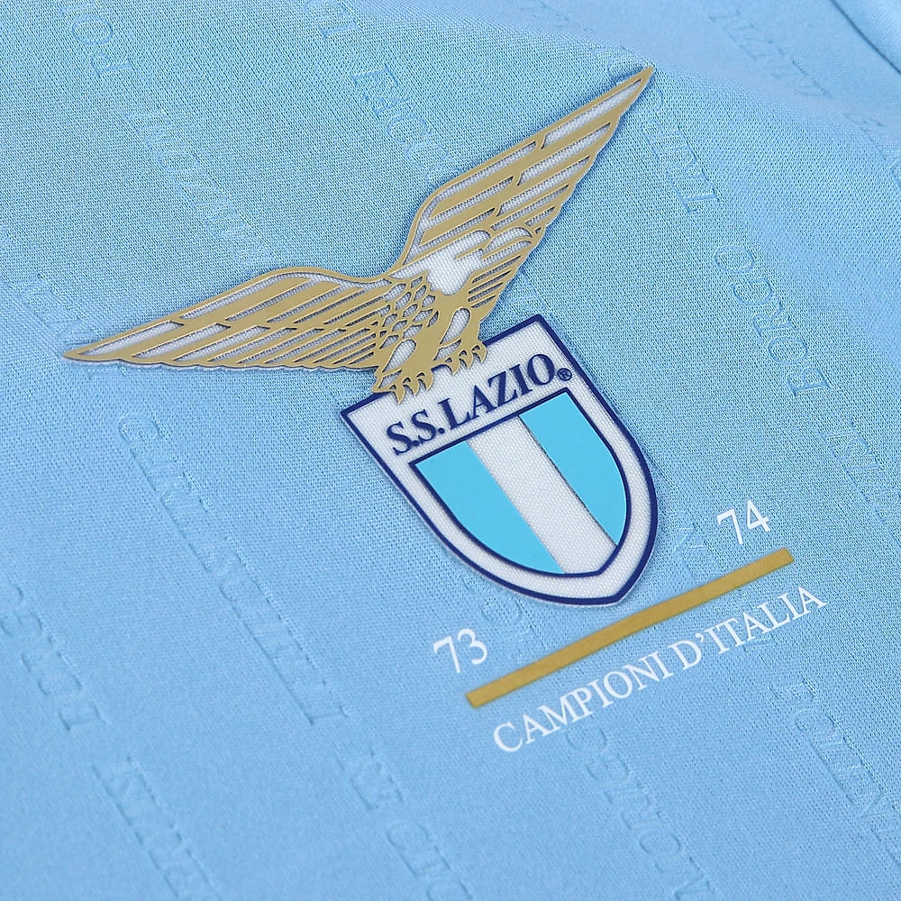 Camisa de Futebol Mizuno Edição Especial Lazio Jersey Masculina EG Azul