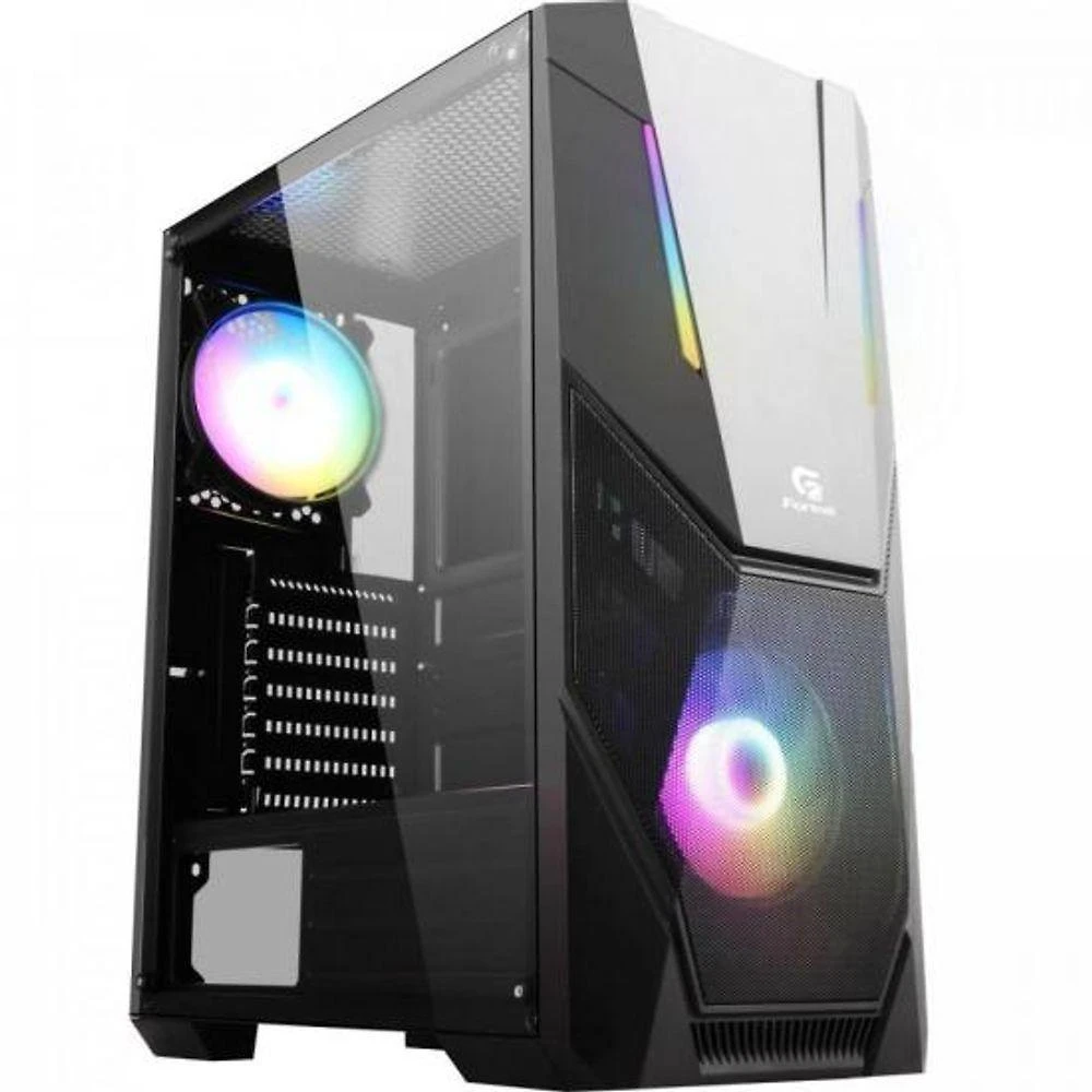 Gabinete Gamer Mid Tower Black Hawk Rgb Fortrek