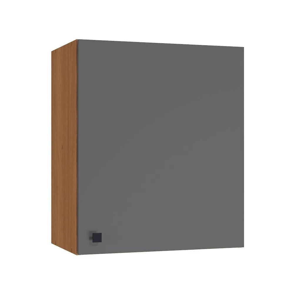 Armário Aéreo Kappesberg Pixel 1 Porta Canela/cinza Sagrado 60cm