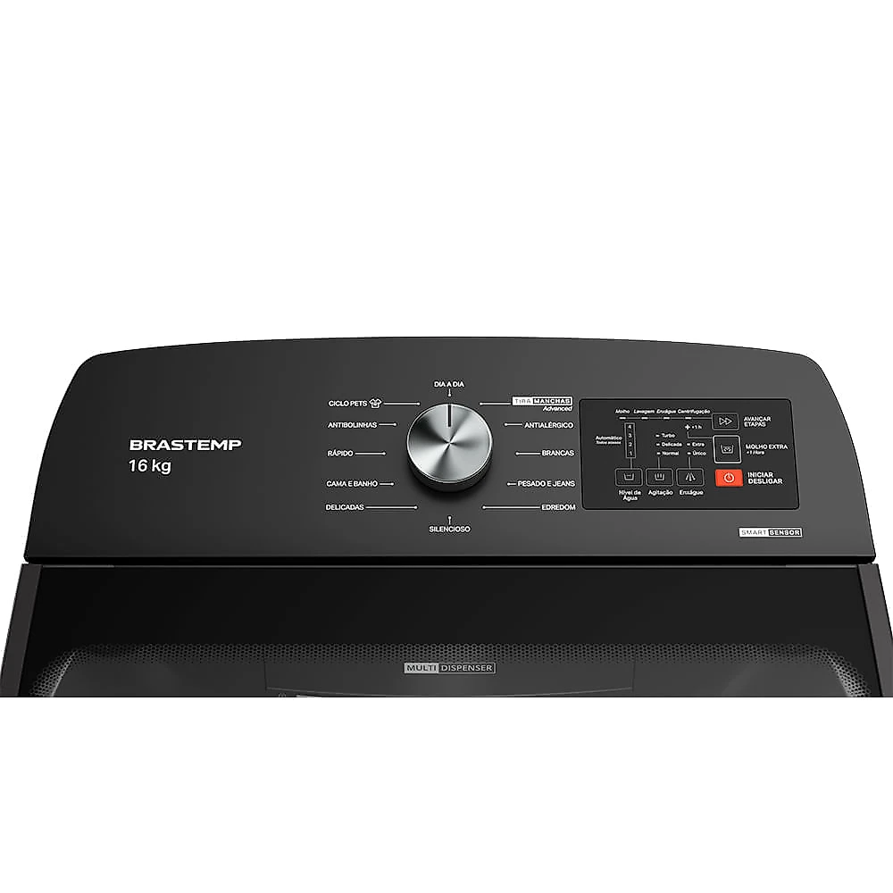 Máquina de Lavar - Brastemp 16Kg Cinza Platinum com Tecnologia Flex Wash e Ciclo Tira Manchas Advanced - BWY16A9 110