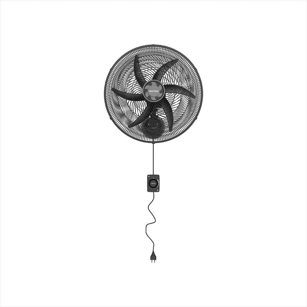 Ventilador de parede monta fácil 50cm preto 220v premium ventisol