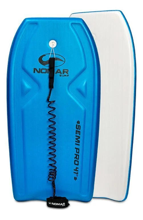 Miniatura Prancha Bodyboard Semi-Pro 41 Nomar Surf Azul Com Leash
