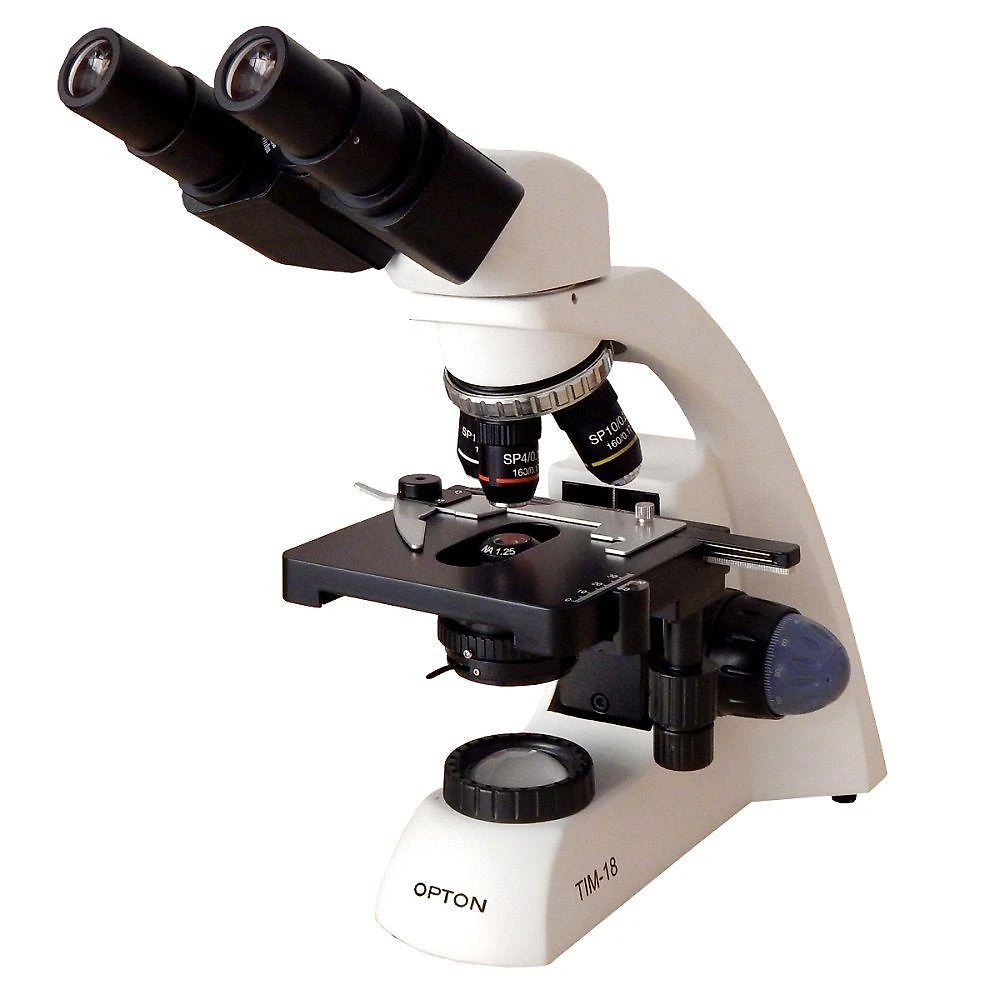 Microscópio Binocular 40-1000x LED Bateria Opton Bivolt