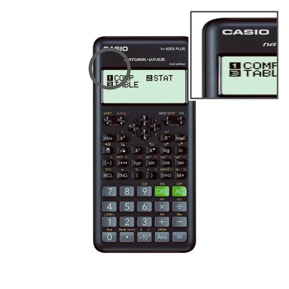 Calculadora Científica Casio FX-82ES Plus-2 Visor Texto Natural Preta