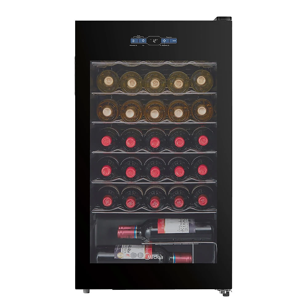 Adega de Vinhos Midea Inverter Smart para 34 Garrafas com até 18°C - MDRW150FGGGL3 Bivolt