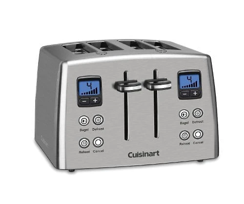 Torradeira Elétrica Cuisinart CPT435 4 Fatias Aço Inoxidável Prata 110V