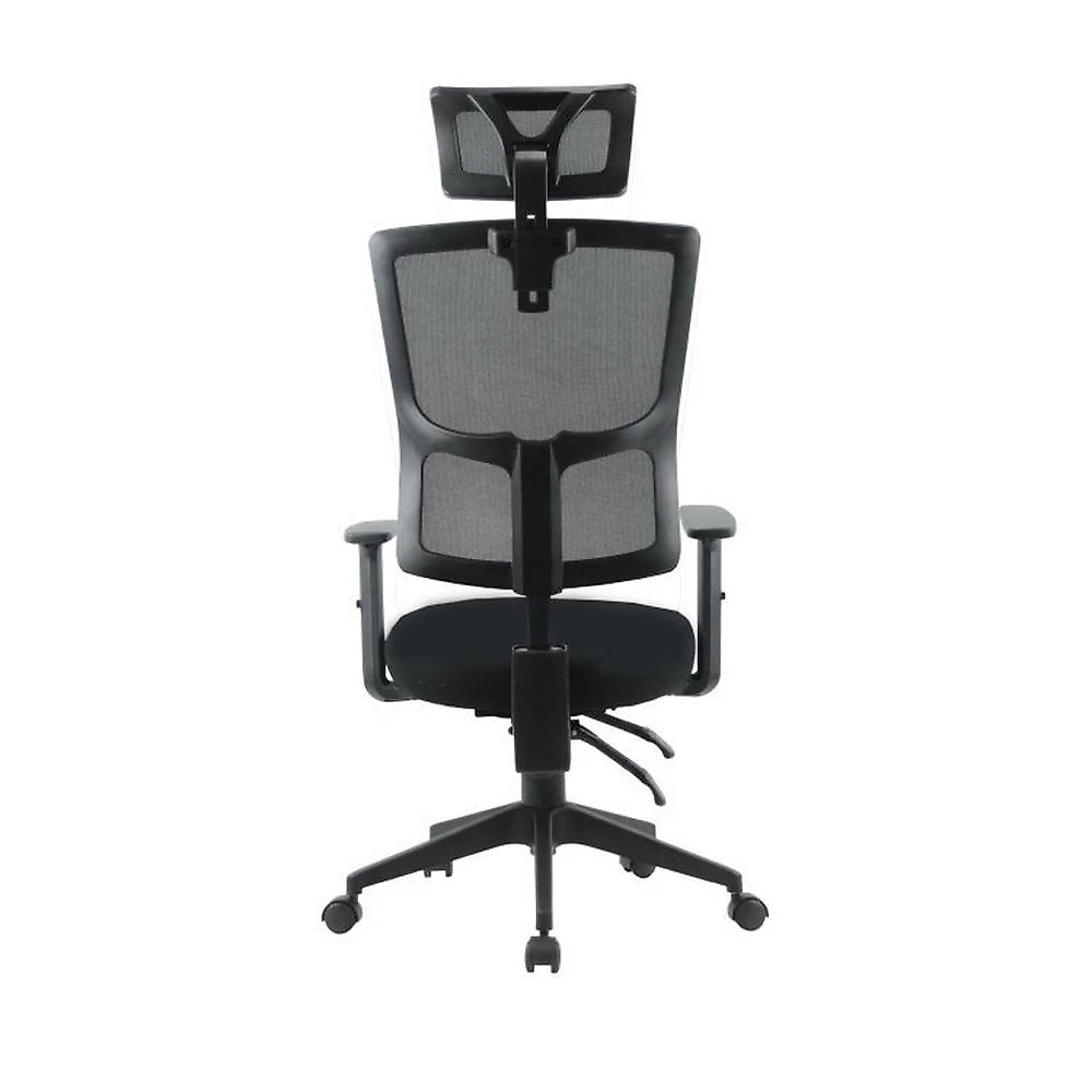 Kit 4 Cadeiras Escritório Presidente Ergonômica NR17 Tela Mesh Londres Kit 4 Cadeiras Escritório Giratória Presidente Polipropileno Londres Preto