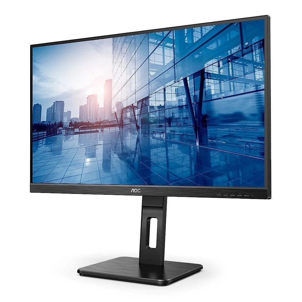 Monitor U27P2 27" 4K UHD IPS 60Hz Preto com Pivot e Ajuste de Altura AOC