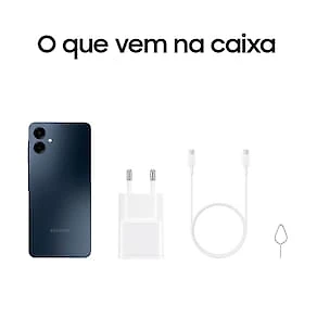 Miniatura Celular Samsung Galaxy A06 Tela 6.7" 128GB 4G Processador Octa-Core, Câmera Traseira de 50MP Azul Escuro