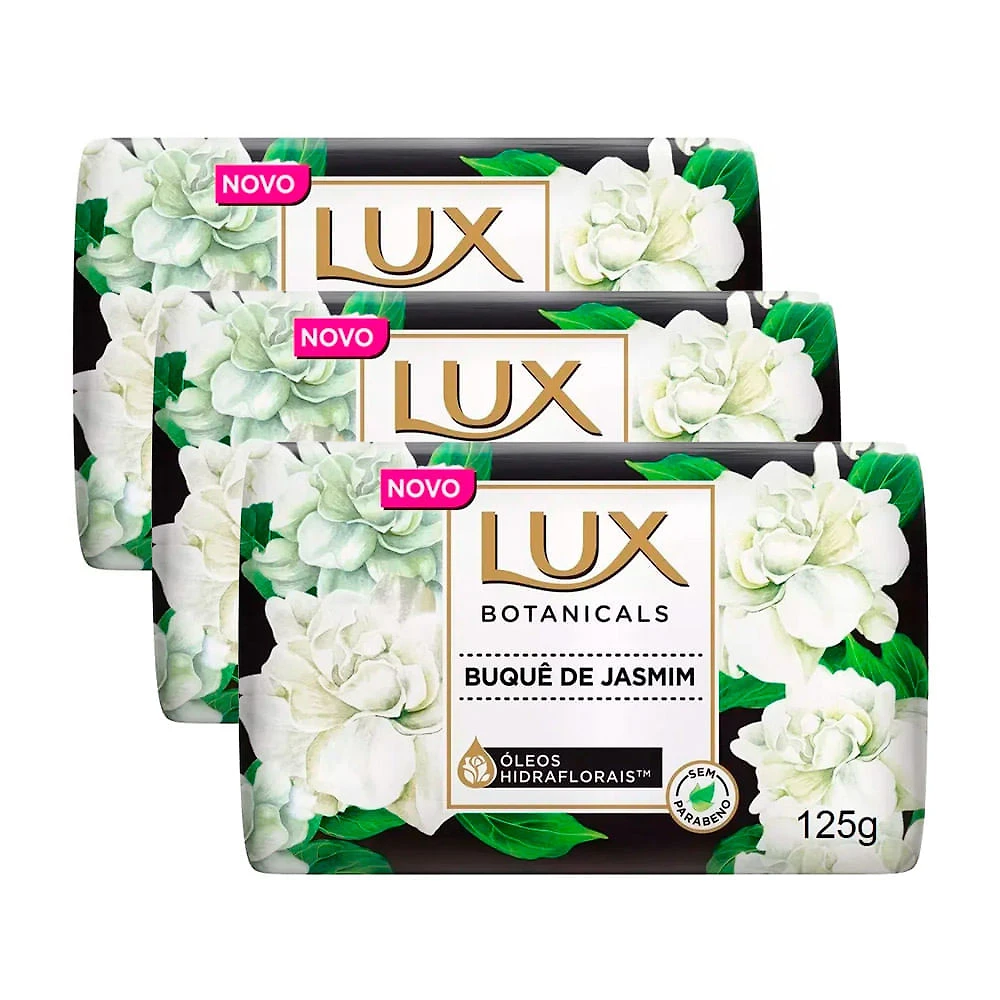 Sabonete em Barra Lux Botanicals Buquê de Jasmim 125g | Kit com três unidades