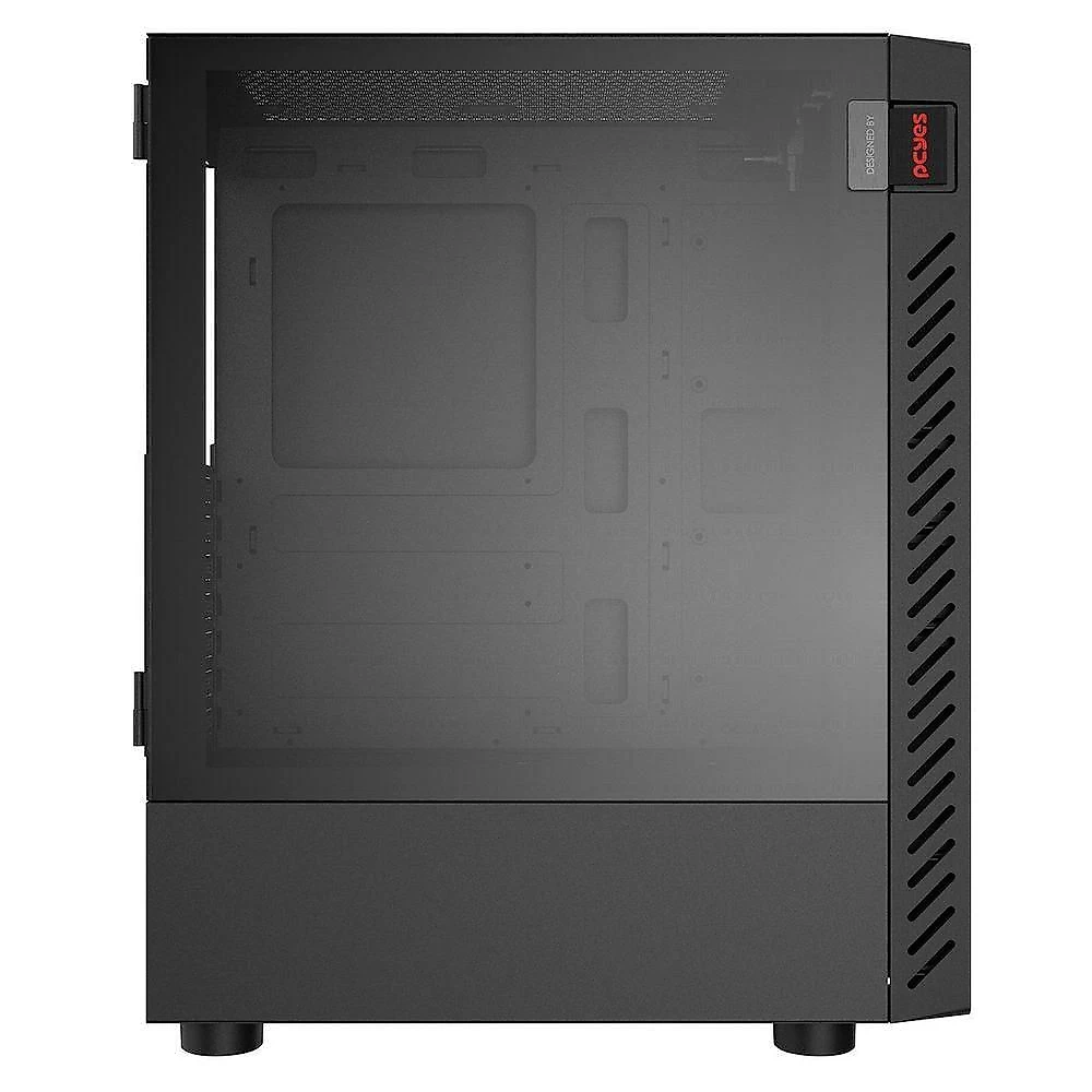 Gabinete Gamer Bolter Black Vulcan Mid Tower Atx Vidro Temperado Preto Pcyes