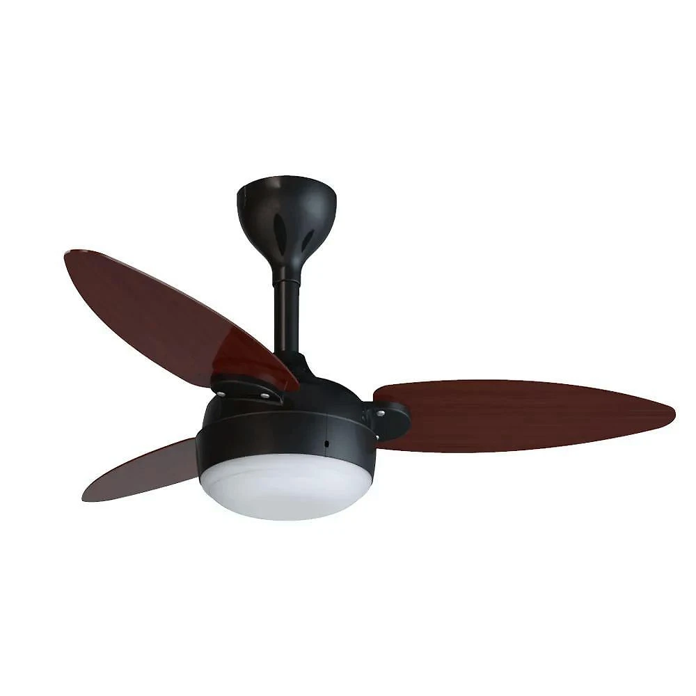Ventilador de Teto Ventisol Elluz Inverter 60W 132CM 3 Pás Preto Bivolt