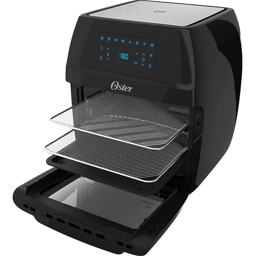 Fritadeira Sem Óleo Oster Oven Fryer 3 em 1, 1800W 12 Litros Preta - OFRT780 Preto - 110V