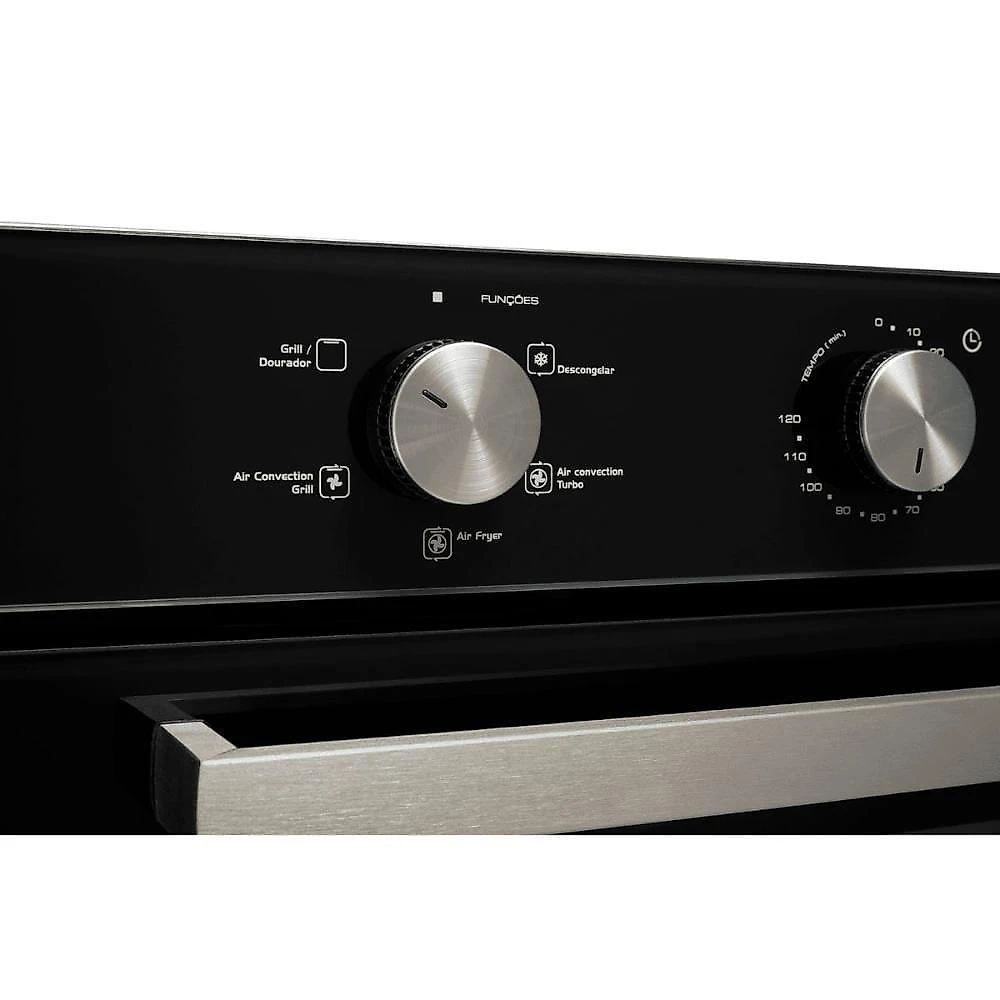 Forno Elétrico de Embutir Fischer Infinity 50L com Air Fryer 2200W Preto 220V