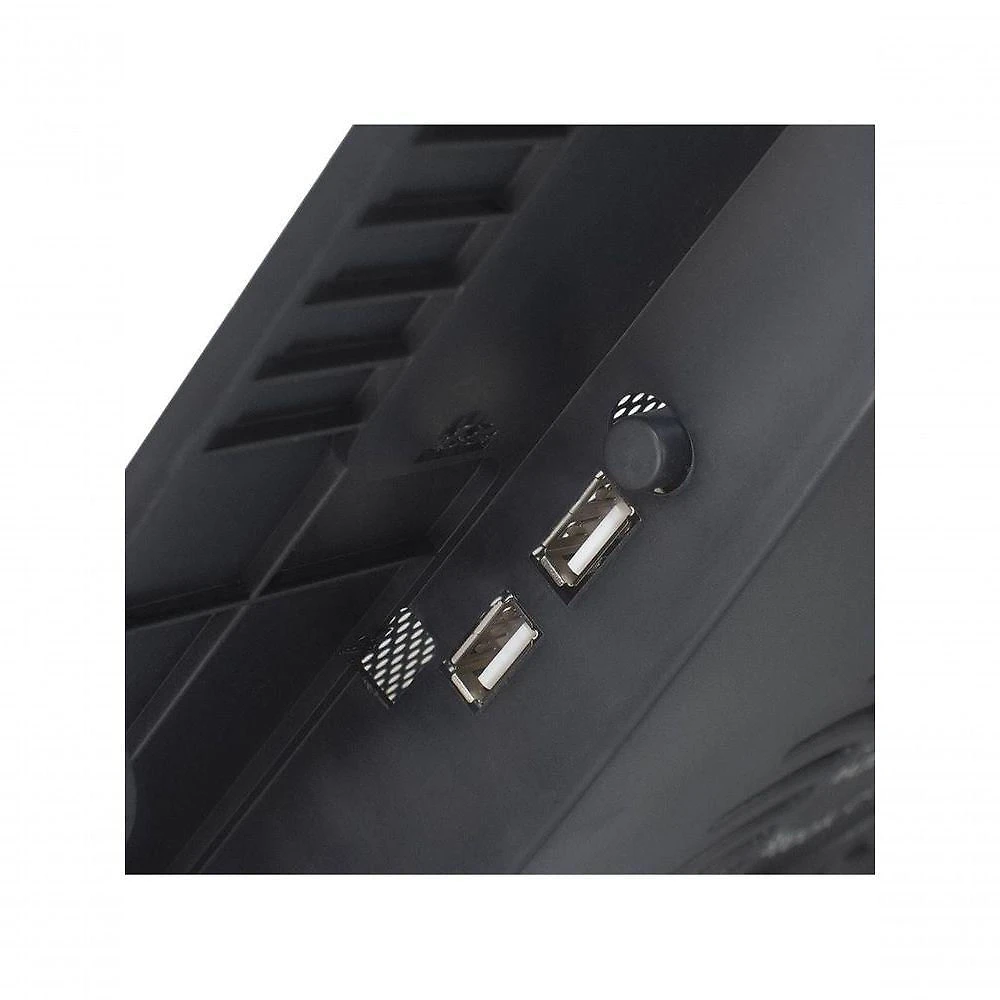 Base para Notebook BPN-02 Centric com Ventilador 120MM Silencioso e LED Azul Preto Evus