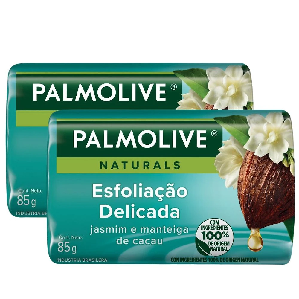 Kit 2 Sabonete Palmolive Naturals Esfoliação Delicada 85g