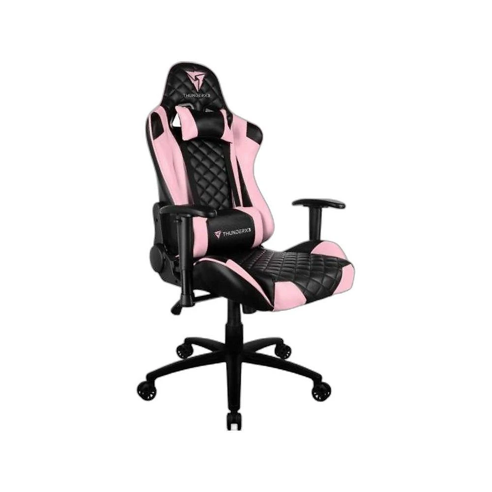 Cadeira Gamer Thunderx3 TGC12 com Ajuste Reclinável 135o e Almofadas de Apoio Rosa webcontinental-4711099473038