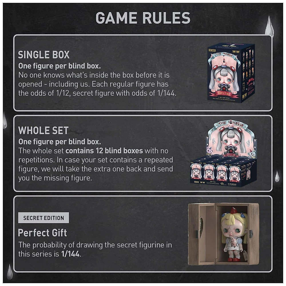 Blind Box, Caixa Surpresa,Miniaturas da Coleção Inicial MINIINÍCIO da POP MART - Kit de Mini Figuras Sortidas para Decorar, Presentear e Colecionar