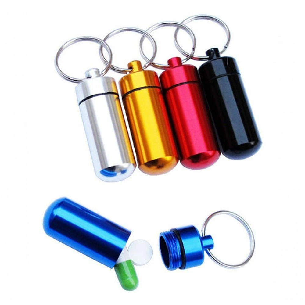 12 Chaveiro Porta Comprimido Mini Criativo - Pacote