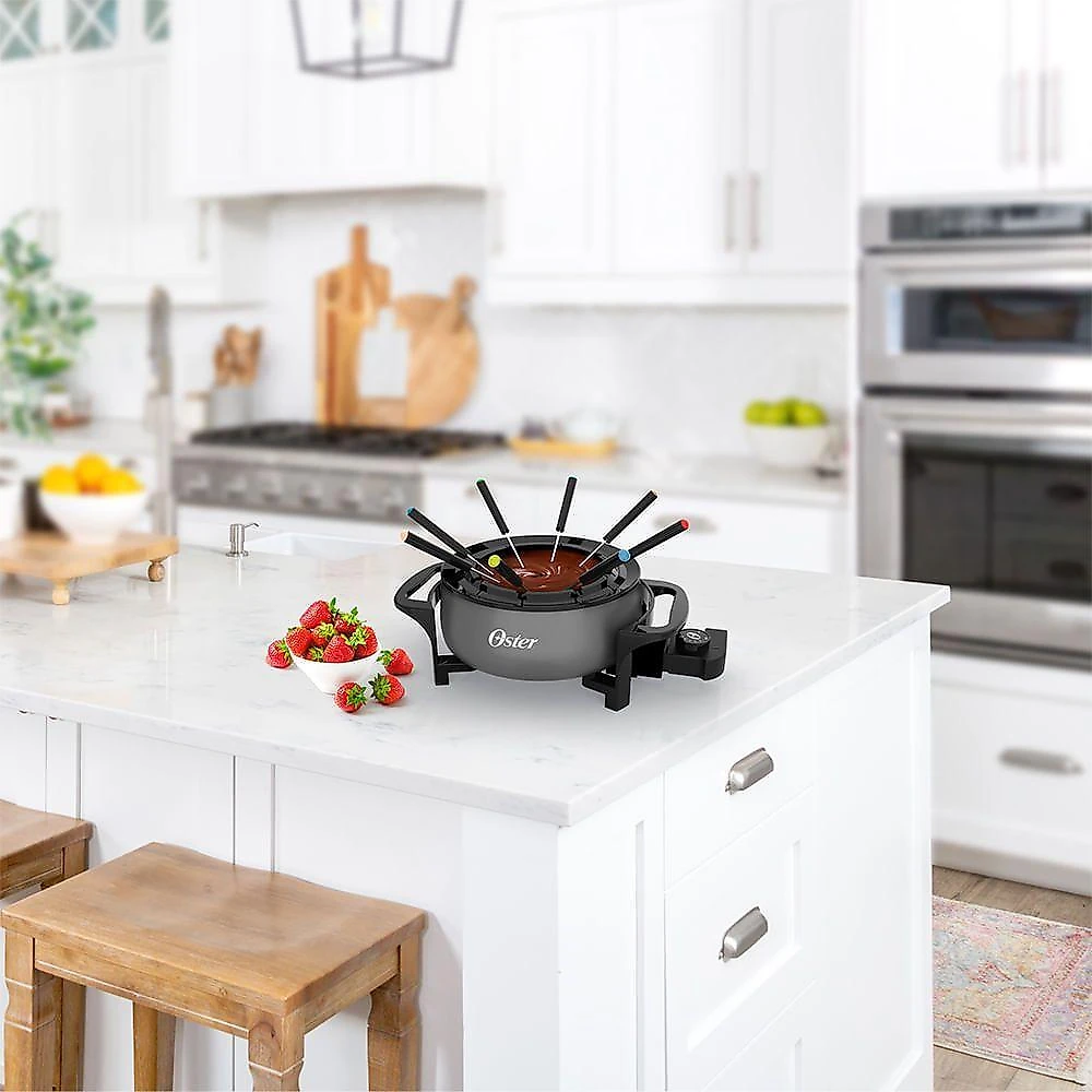 Panela elétrica para fondue oster cinza 220v