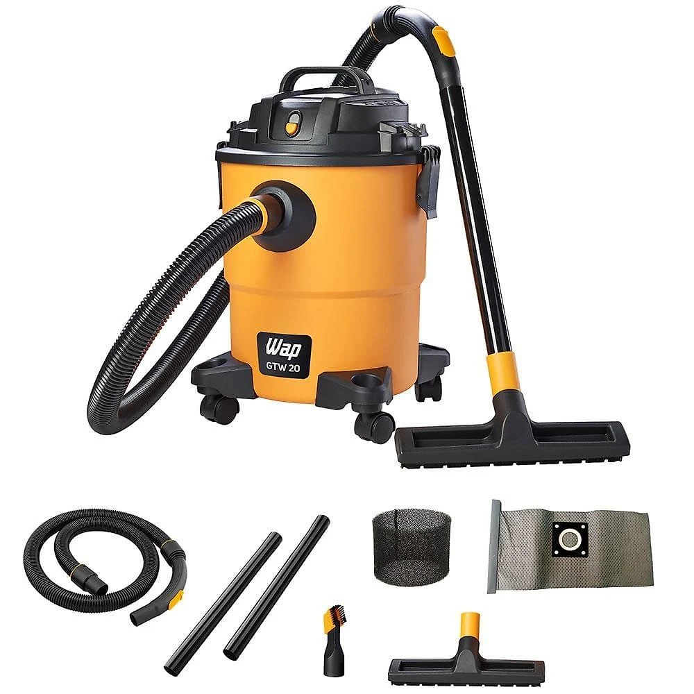 Aspirador de pó e Água wap gtw 20 1600w com motor universal e 160 mbar - amarelo/preto