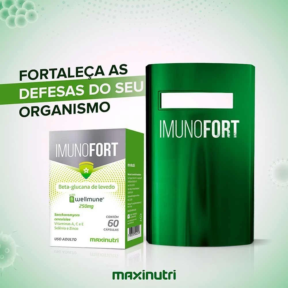 Miniatura Kit 04 Imunofort Wellmune Vitaminas 250mg Maxinutri 60 Cap