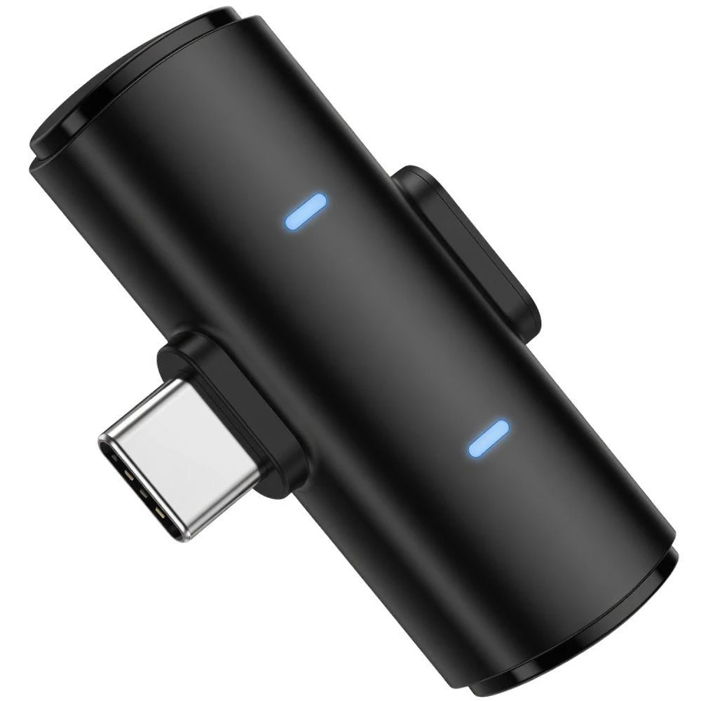 Kit Microfone de Lapela sem Fio Usb C MDM com 2 Unidades e Receptor para Celular