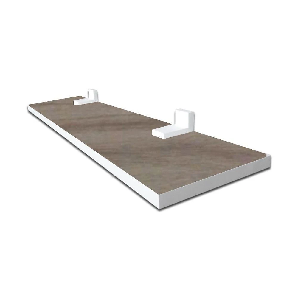 Prateleira Linha-furta Cor 50x20CM MDF 100% Reflorestamento Branco