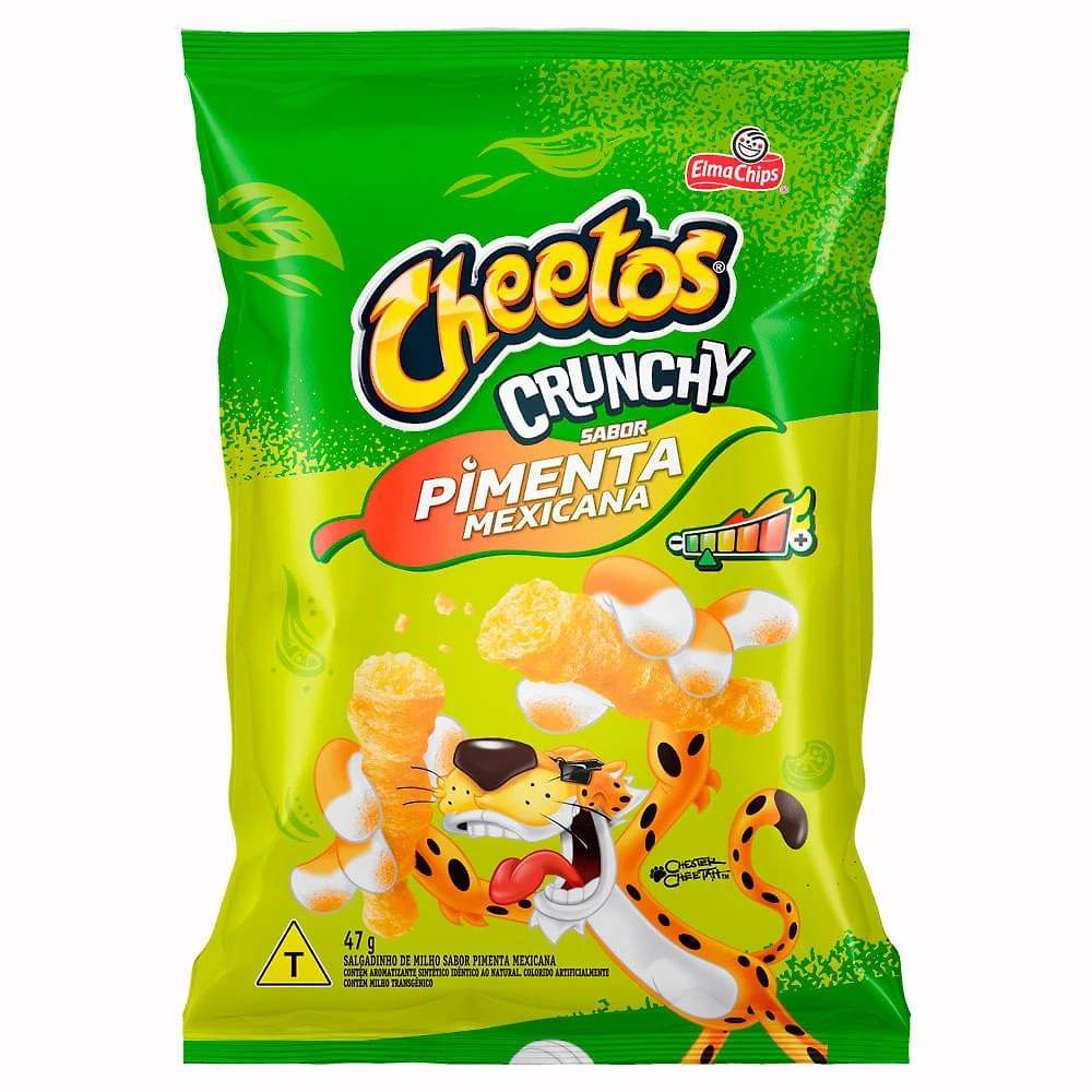 Chips Cheetos Crunchy Sabor Pimenta Mexicana 47g