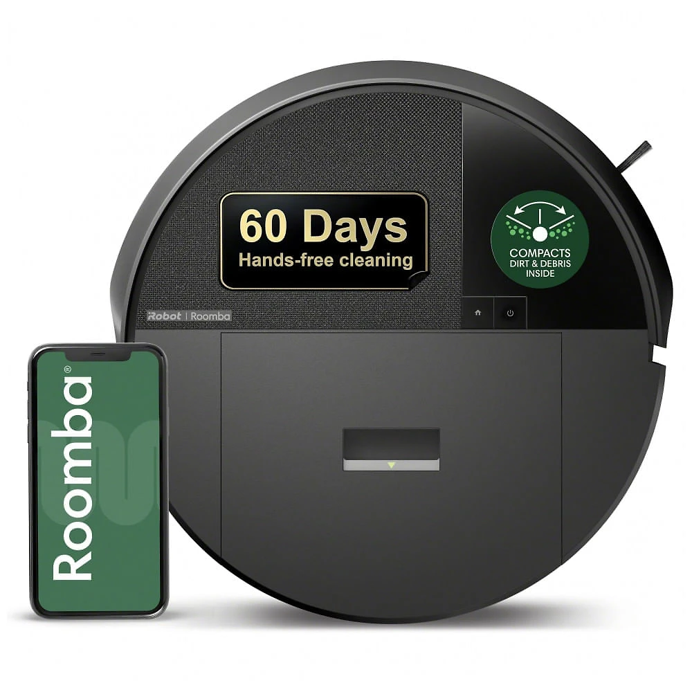 Robô Aspirador iRobot Roomba 205 DustCompactor Preto LiDAR Navegação 4 Níveis Potência 120min Bateria