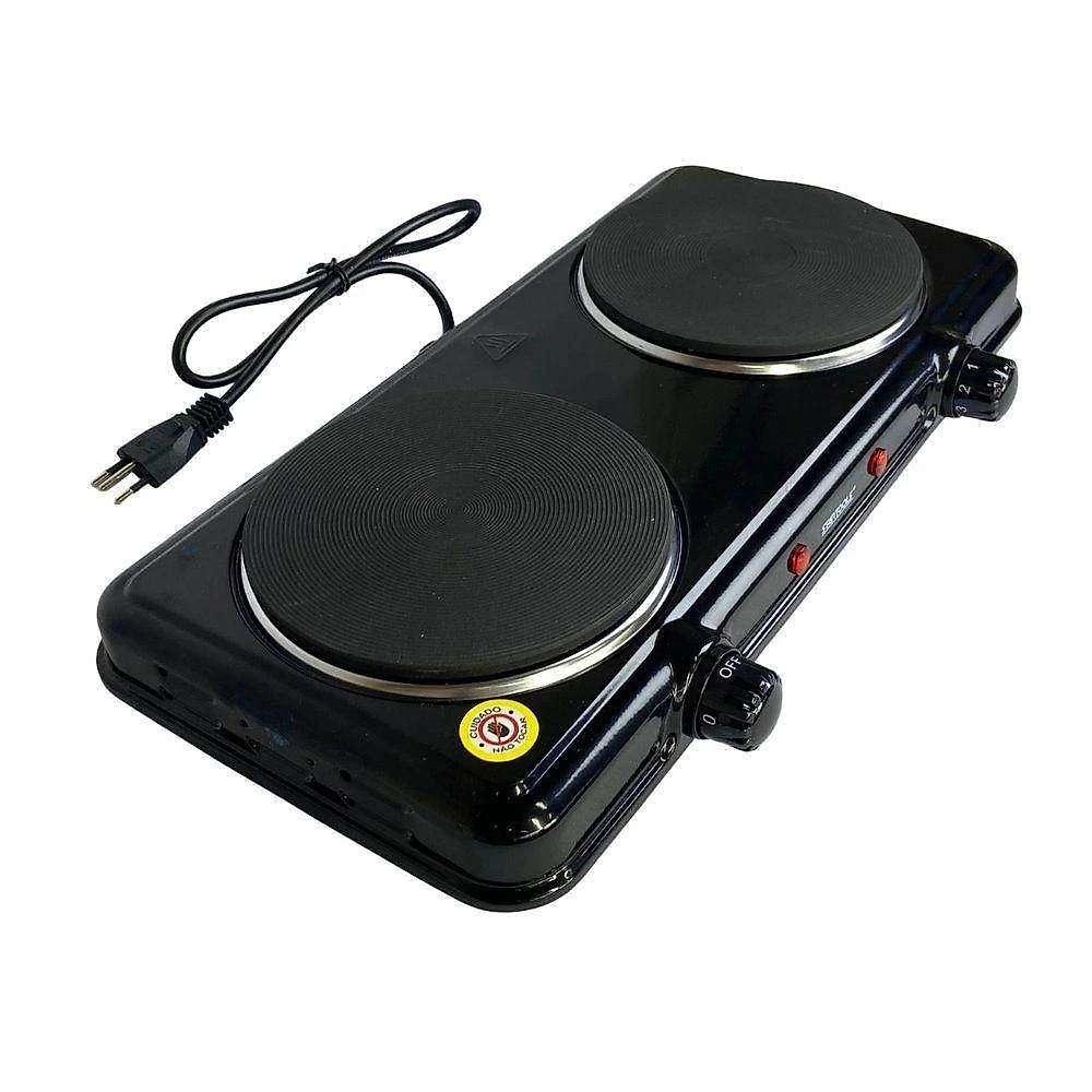 Fogão Elétrico Portátil 2 Bocas Startools Metal e Plástico 220V