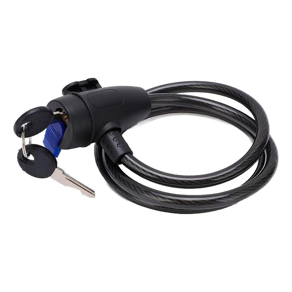 Cadeado Trava Antifurto Para Bicicleta – Corrente Flexível Em Aço 1,50m Com Chaves