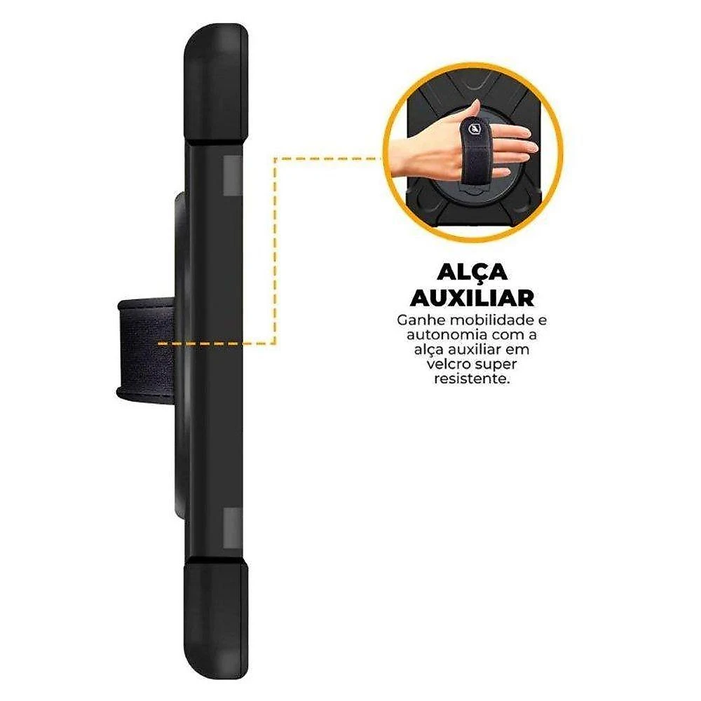 Capa para Tablet e Caneta Digital Phantom com Toque Macio Preto Gshield 360º