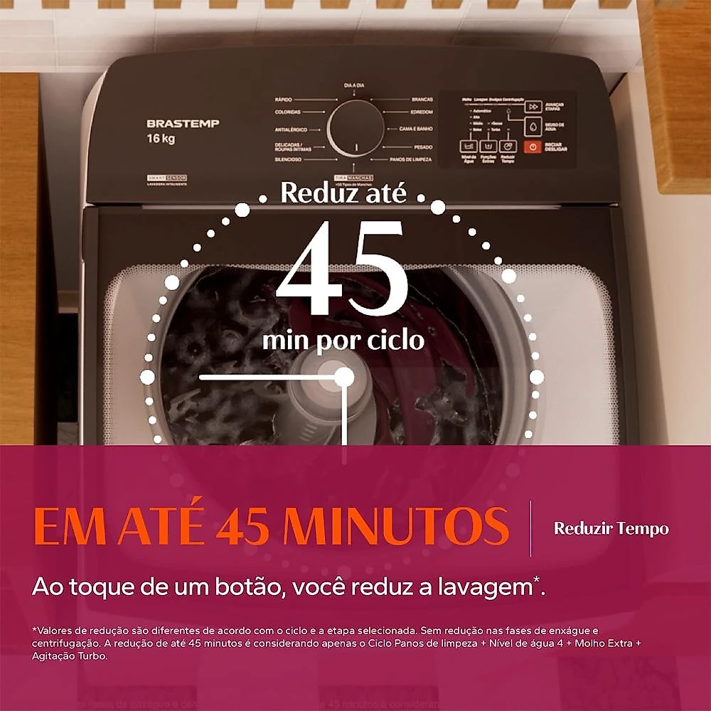 Máquina de Lavar Roupas Brastemp 16Kg BWF16AB, Branca - 220 Volts