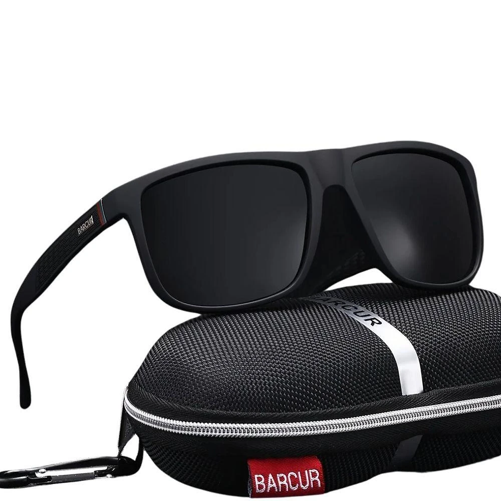 Óculos De Moda Esportiva Polarizados Barcur Armação Completa Preto Fosco