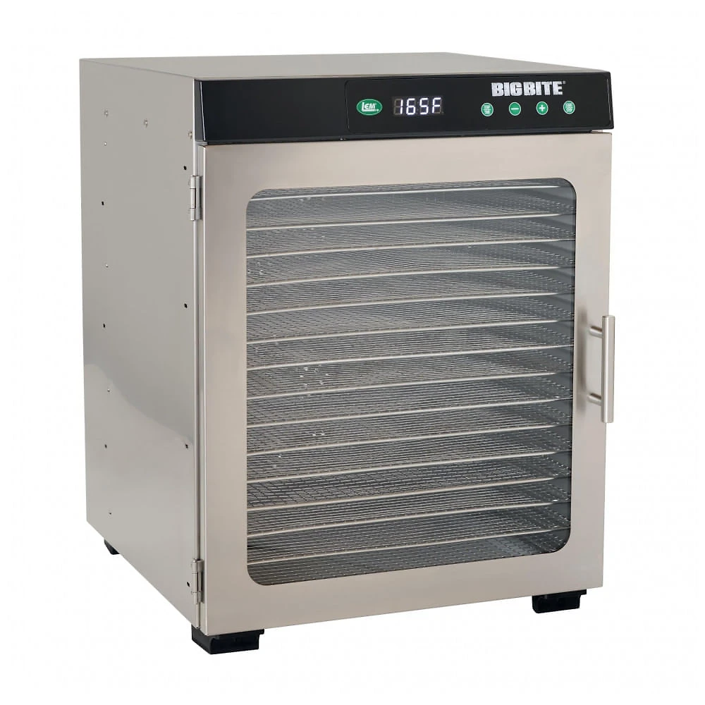 Desidratador LEM BigBite Prata 16 Bandejas com Elemento 1200W e Dupla Ventilação 120V