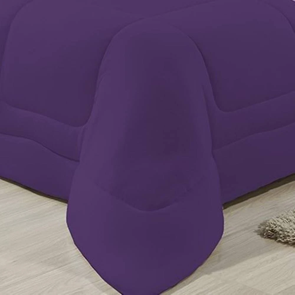 Edredom Dupla Face 100% Algodão Malha Queen Gran Moratta 01 Peça - Roxo- Lilas