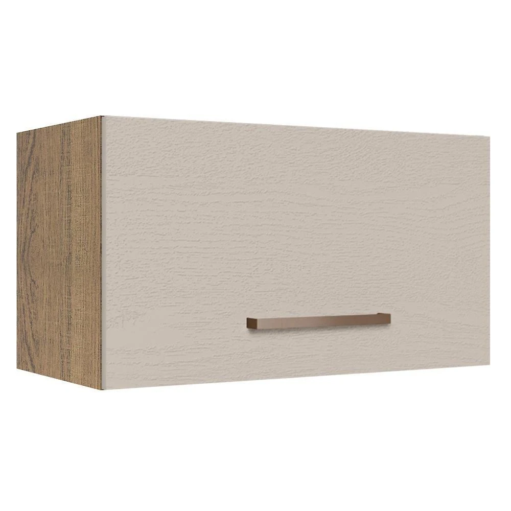 Armário Aéreo 60 Cm 1 Porta Basculante Rustic/crema Agata Madesa Rustic/crema